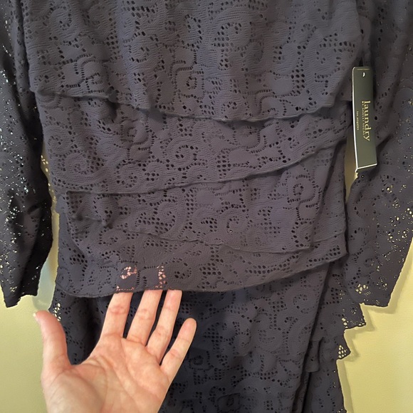 laundry BY SHELLI SEGAL Los Angeles Lace Dress Size 4 - Picture 8 of 13